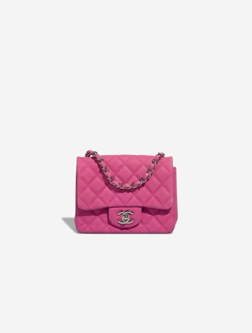 Chanel Timeless Mini Square Caviar Pink Front | Sell your designer bag