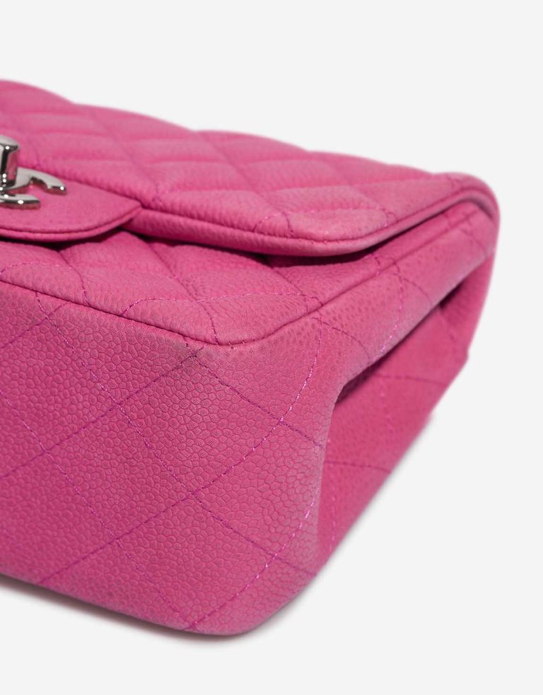 Chanel Timeless Mini Square Caviar Pink Signs of wear | Sell your designer bag