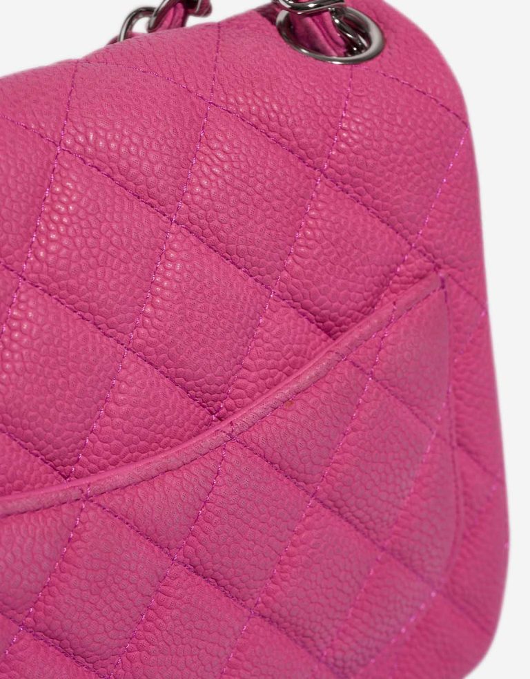 Chanel Timeless Mini Square Caviar Pink Signs of wear | Sell your designer bag