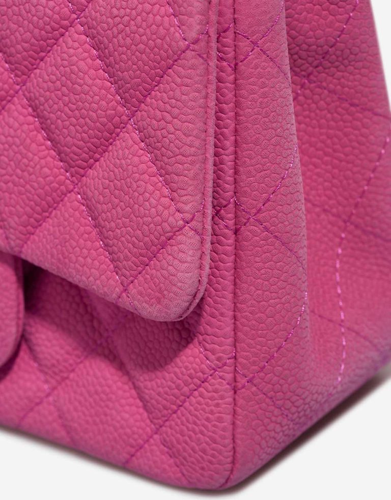 Chanel Timeless Mini Square Caviar Pink Signs of wear | Sell your designer bag