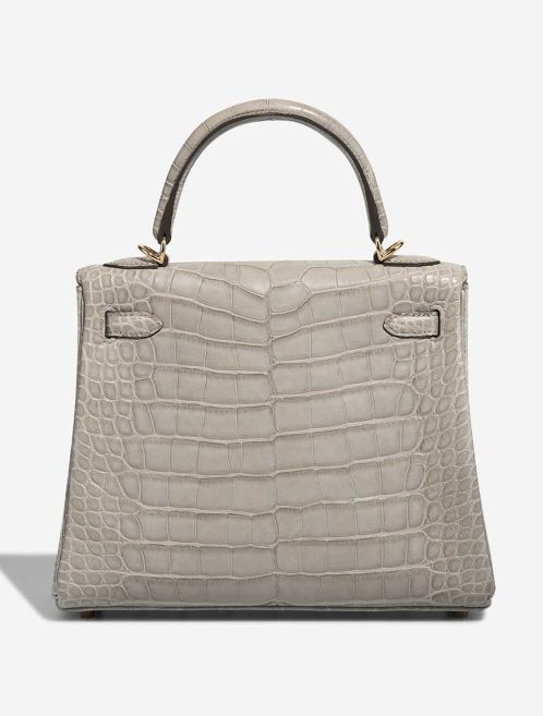 Hermès Kelly 25 Matte Alligator Gris Perle / Rose Pourpre | Sell your designer bag