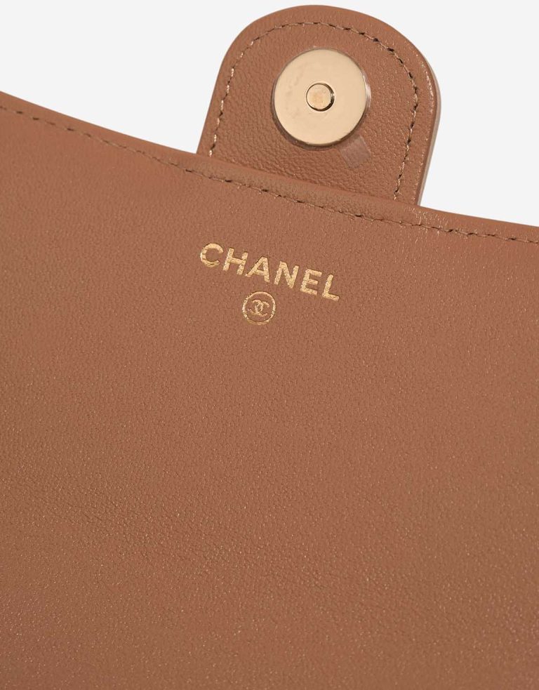 Chanel Timeless Wallet On Chain Lamb Beige Logo | Sell your designer bag