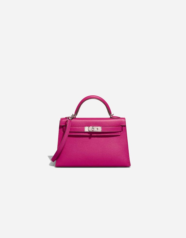 Hermès Kelly Mini Epsom Rose Pourpre Front | Sell your designer bag