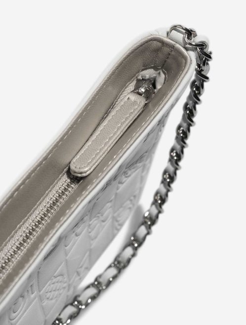 Chanel Clutch With Chain Small Lamb White Closing System | Sell your designer bag