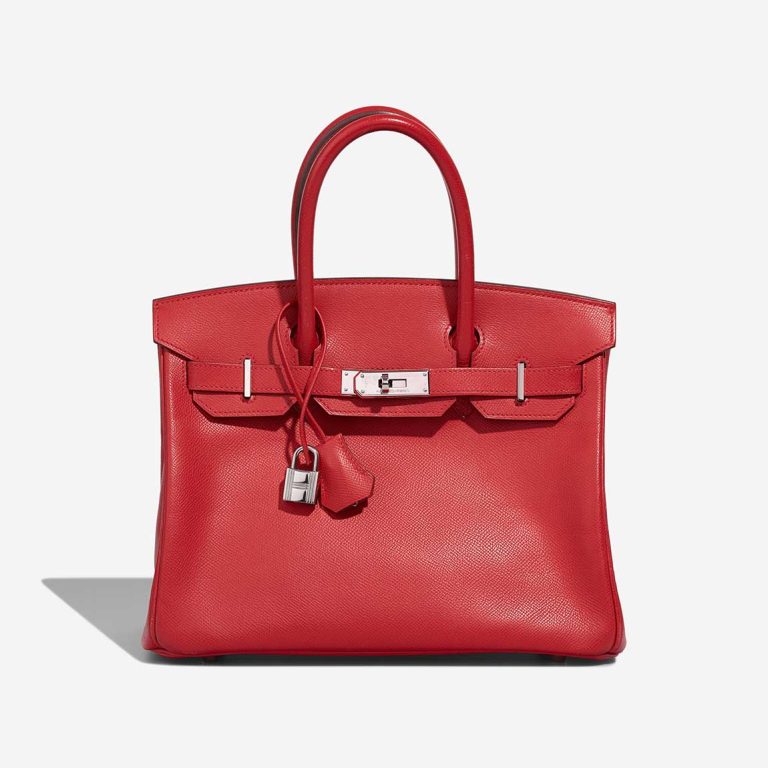 Hermès Birkin 30 Epsom Rouge Vif  Front | Sell your designer bag