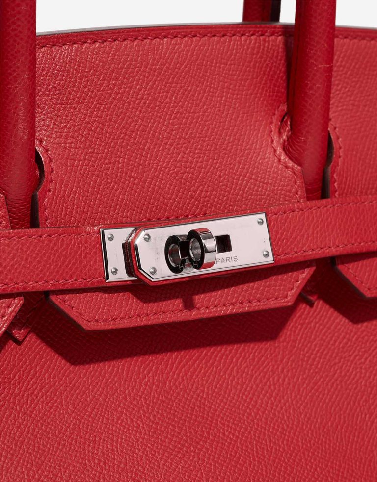 Hermès Birkin 30 Epsom Rouge Vif  Closing System | Sell your designer bag