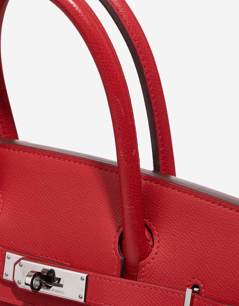Hermès Birkin 30 Epsom Rouge Vif  Signs of wear | Sell your designer bag