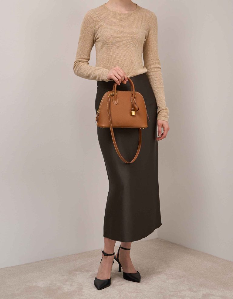 Hermès Bolide 1923 25 Epsom Gold on Model | Sell your designer bag