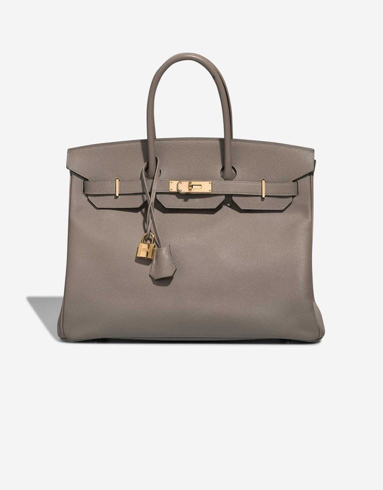 Hermès Birkin 35 Epsom Gris Asphalte Front | Sell your designer bag