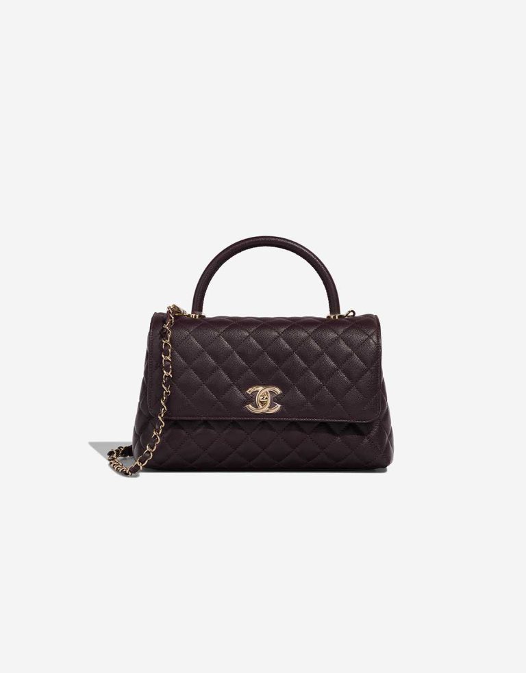 usualさま専用 Chanel Timeless Handle Medium Caviar Dark Plum | SACLÀB