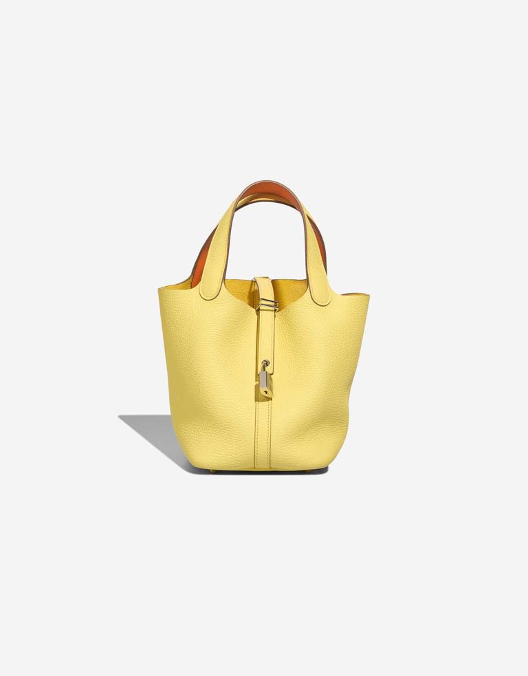 Hermès Picotin 18 Clémence Limoncello / Orange  Front | Sell your designer bag