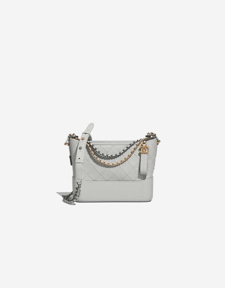 Chanel Gabrielle Small Calf Gris Clair Front | Sell your designer bag