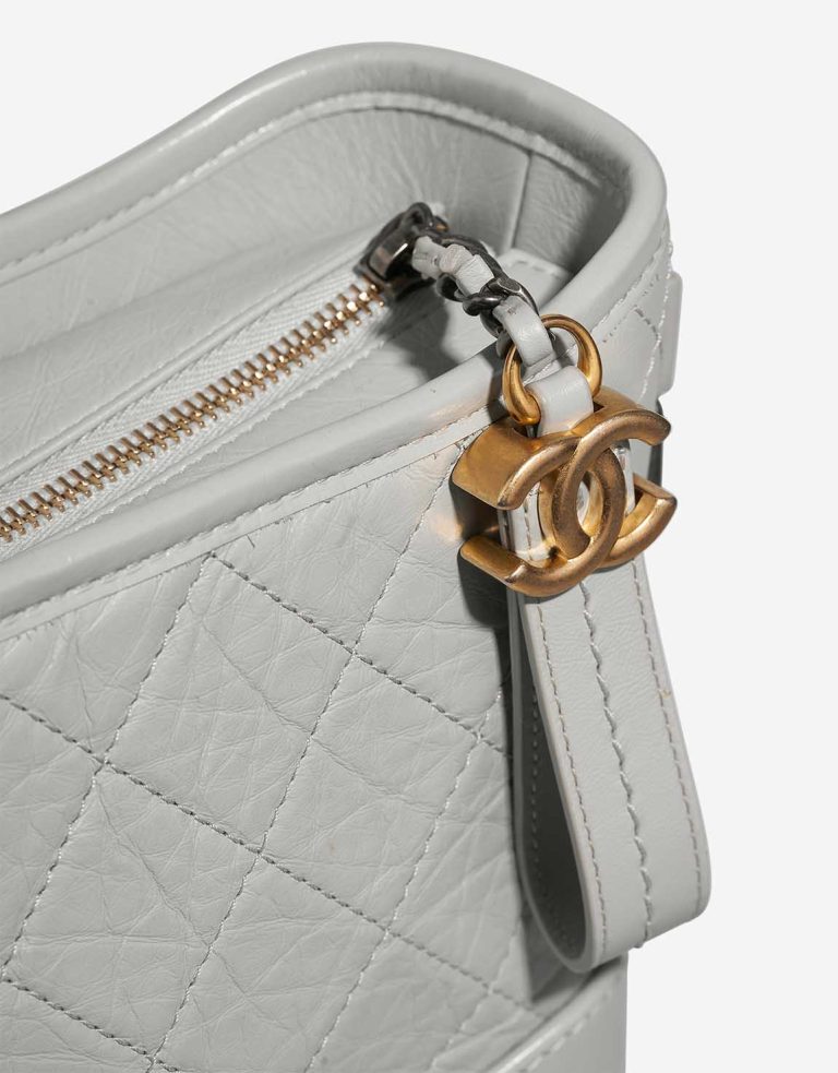 Chanel Gabrielle Small Calf Gris Clair Closing System | Sell your designer bag
