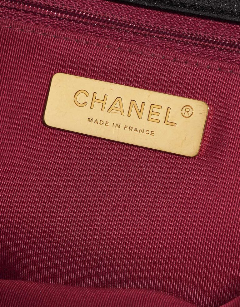 Chanel 19 Flap Bag Large Lamb Black Logo | Sell your designer bag