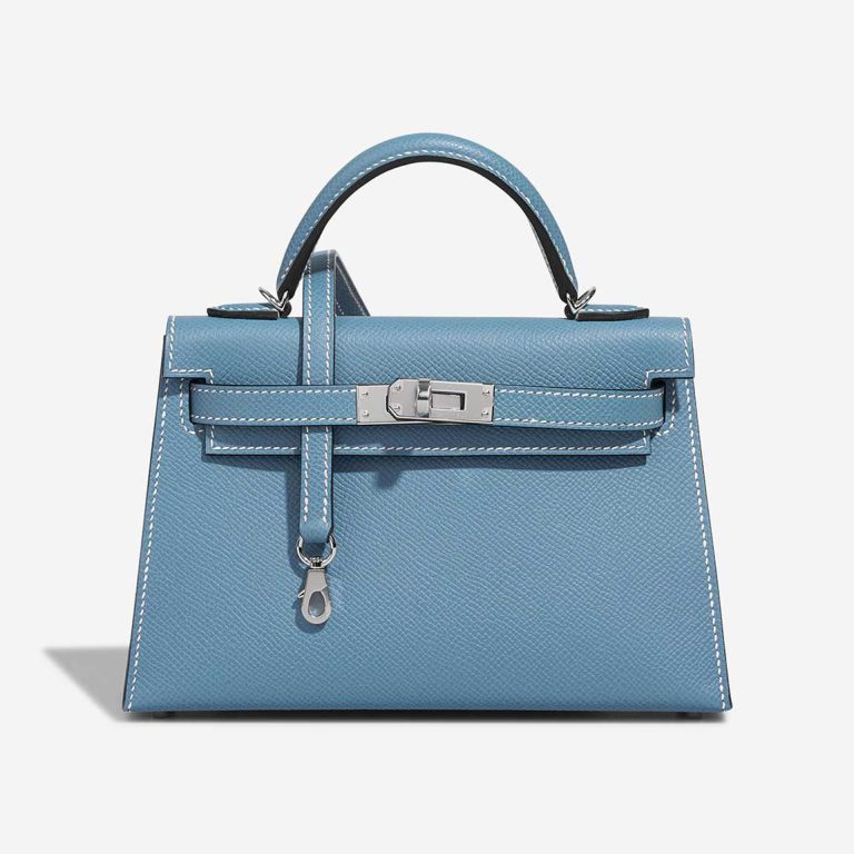 Hermès Kelly Mini Epsom Bleu Jean Front | Sell your designer bag