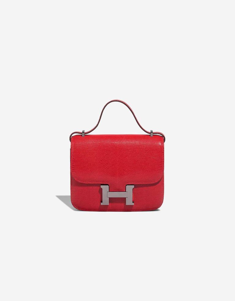 Hermès Constance 18 Salvator Lizard Rouge Exotique Front | Sell your designer bag