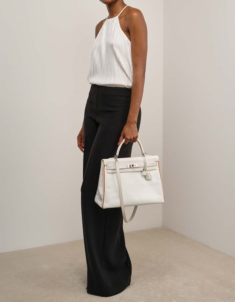 Hermès Kelly 35 Epsom Toffee / White Front | Sell your designer bag