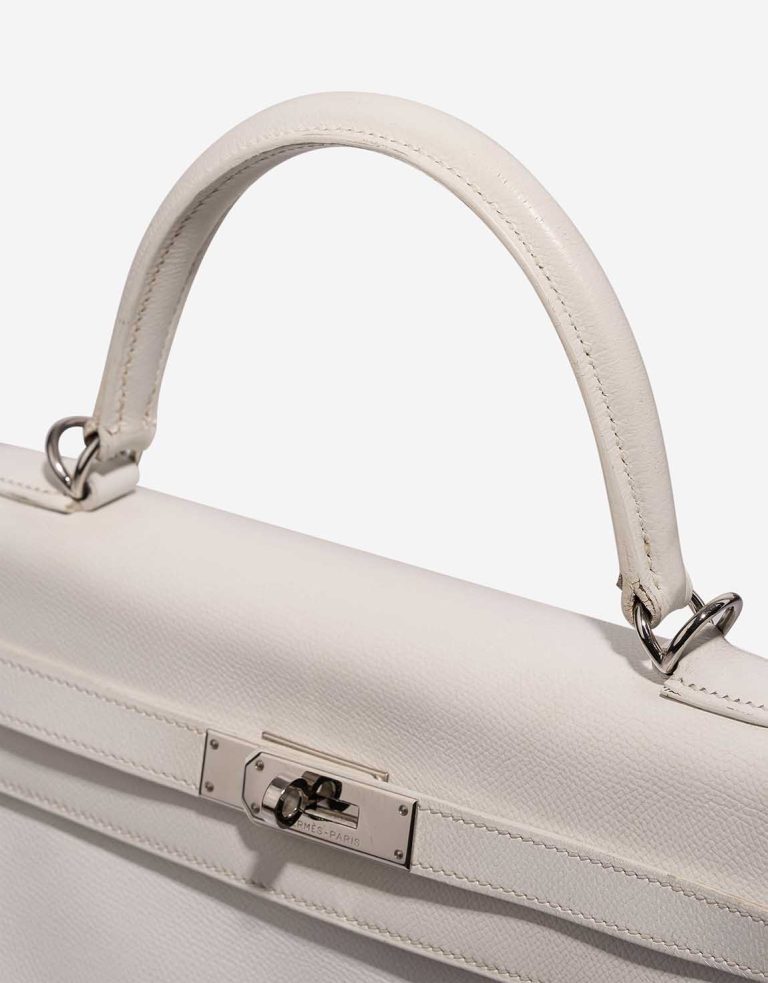 Hermès Kelly 35 Epsom Toffee / White Signs of wear | Sell your designer bag
