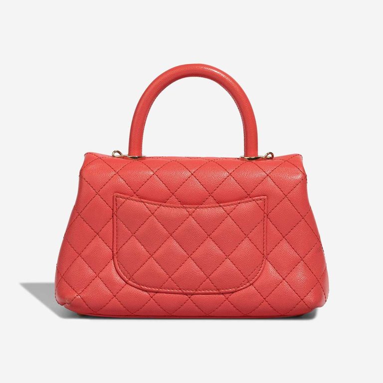 Chanel Timeless Handle Small Caviar Coral | Sell your designer bag