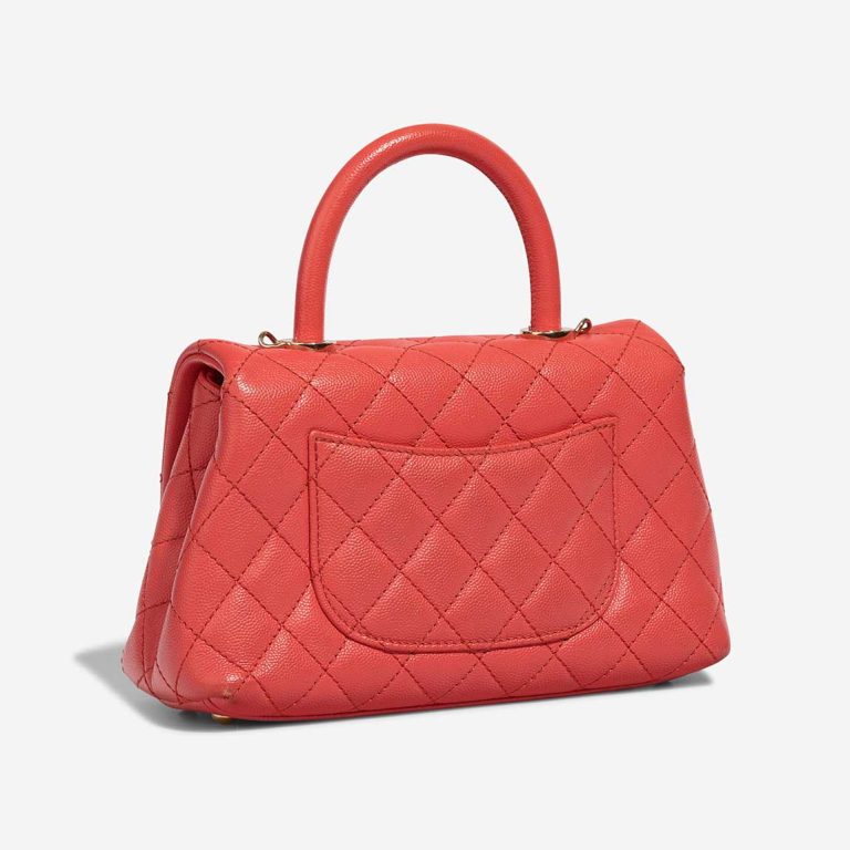 Chanel Timeless Handle Small Caviar Coral | Sell your designer bag