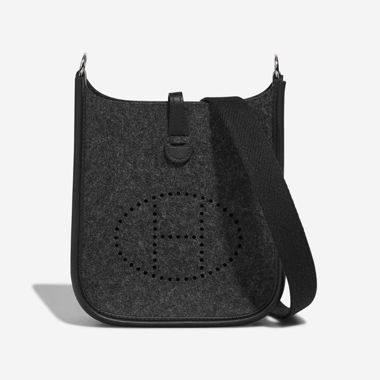 Hermès Evelyne 16 Felt / Swift Graphite / Black Front | Sell your designer bag