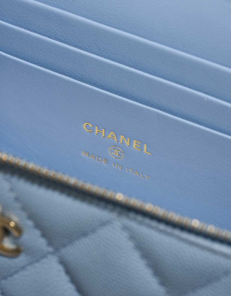 Chanel Vanity Small Caviar Light Blue Logo | Sell your designer bag