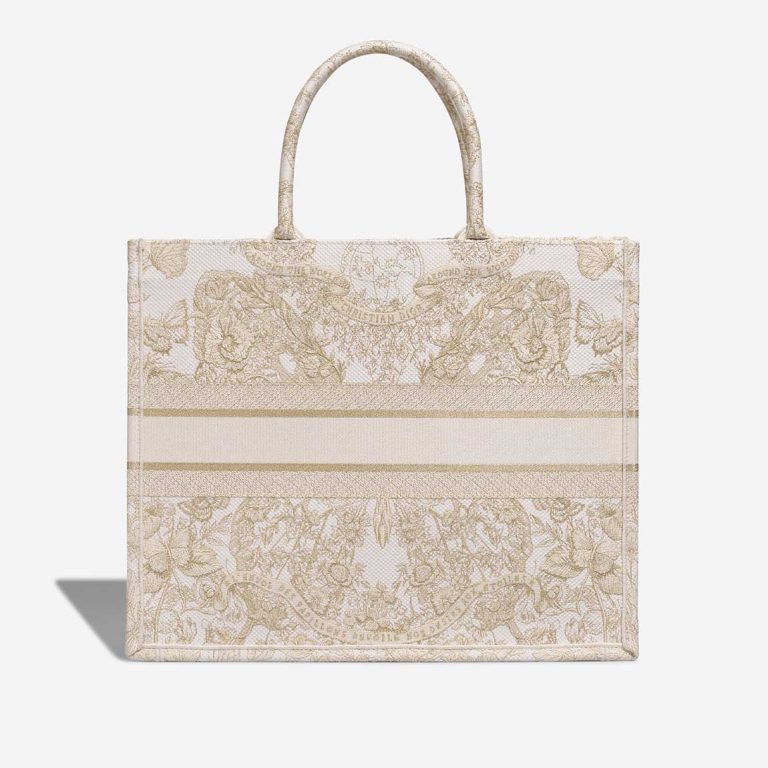 Dior Book Tote Large Canvas Cream / Gold | Sell your designer bag