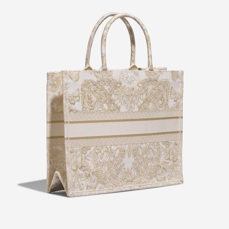 Dior Book Tote Large Canvas Cream / Gold | Sell your designer bag