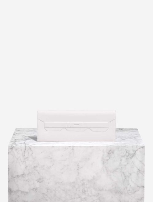 Hermès Birkin Shadow Cut Clutch Swift New White Front | Sell your designer bag
