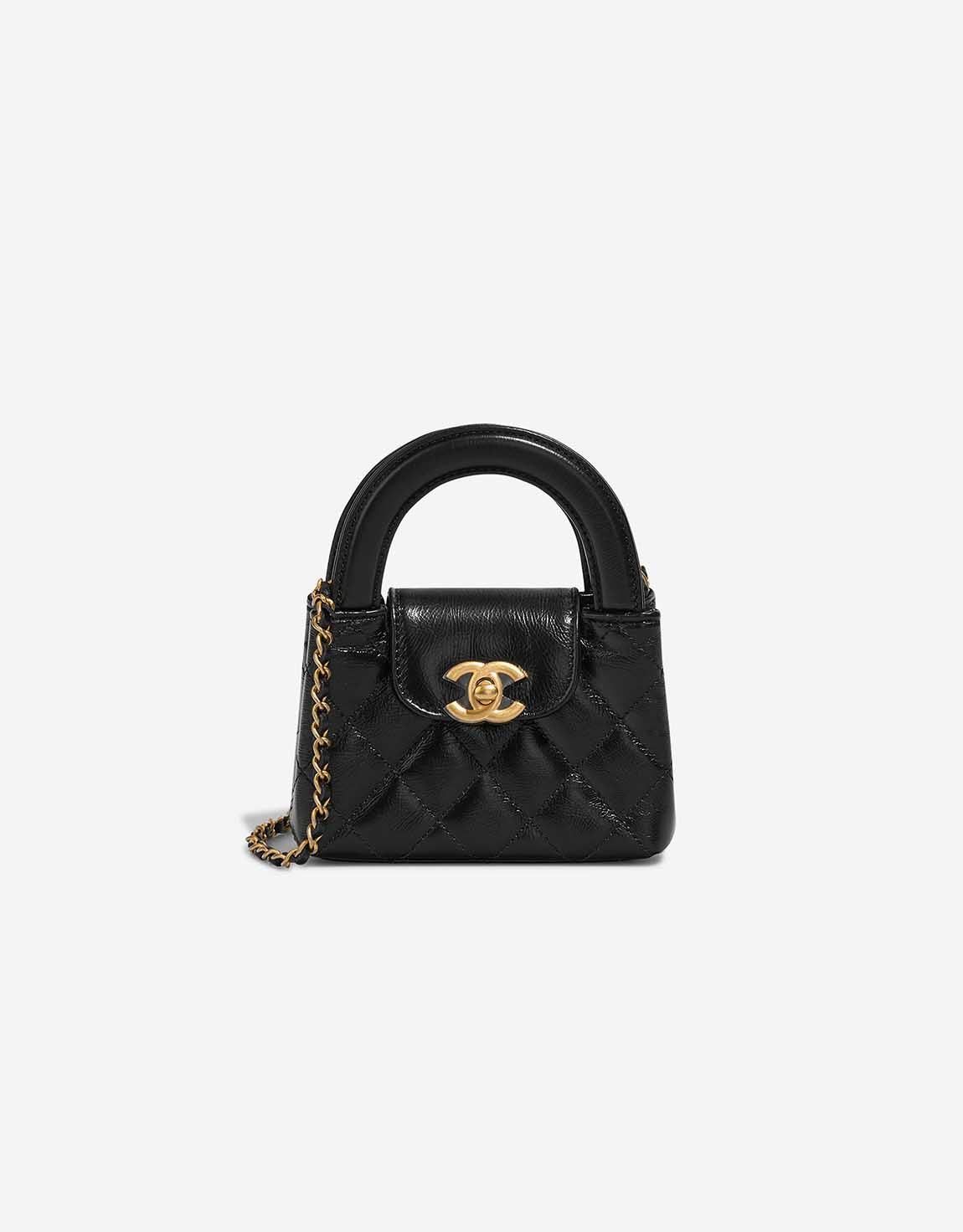 Chanel Kelly Micro Aged Calf Black SACLÀB
