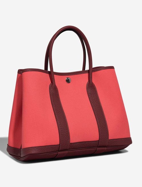 Hermès Garden Party 30 Toile / Taurillon Clémence Rose Texas / Rouge H | Sell your designer bag