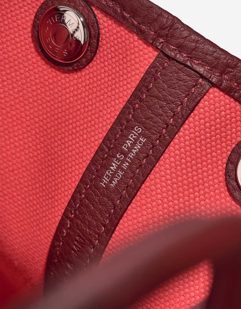 Hermès Garden Party 30 Toile / Taurillon Clémence Rose Texas / Rouge H Logo | Sell your designer bag