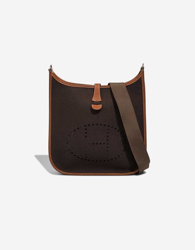 Hermès Evelyne 29 Felt / Barénia Ébène / Naturel Front | Sell your designer bag
