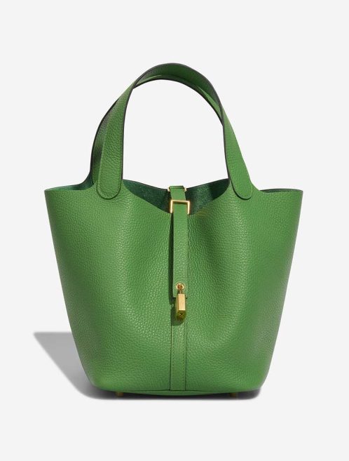Hermès Picotin 22 Taurillon Clémence Vert Yucca Front | Sell your designer bag