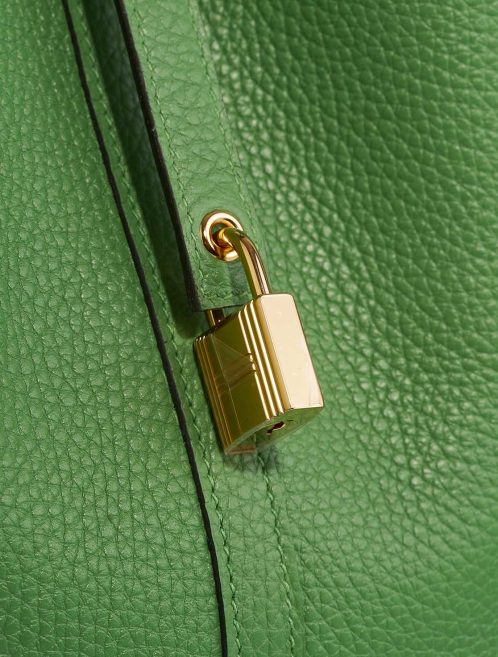 Hermès Picotin 22 Taurillon Clémence Vert Yucca Closing System | Sell your designer bag
