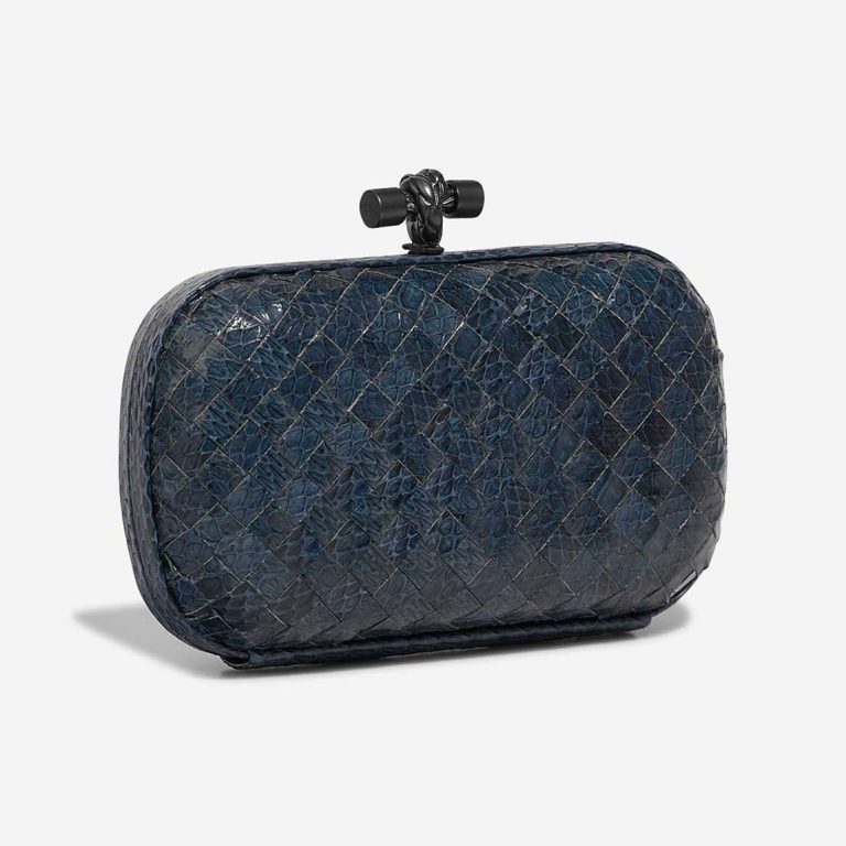 Bottega Veneta Knot Clutch Python Blue | Sell your designer bag