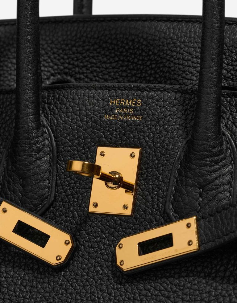 Hermès Birkin 25 Togo Black  Logo | Sell your designer bag