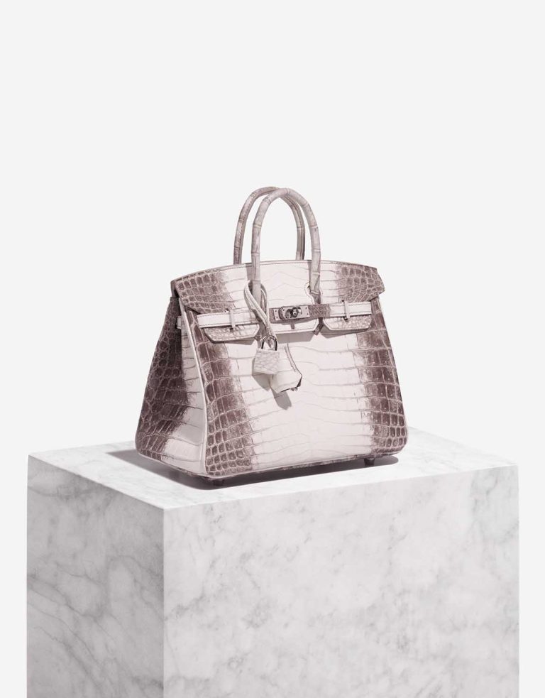 Hermès Birkin Himalaya 25 Niloticus Crocodile White Front | Sell your designer bag