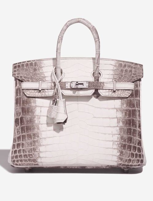 Hermès Birkin Himalaya 25 Niloticus Crocodile White Front | Sell your designer bag
