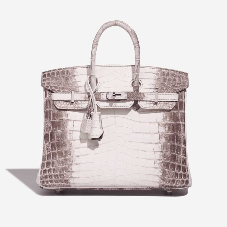 Hermès Birkin Himalaya 25 Niloticus Crocodile White Front | Sell your designer bag
