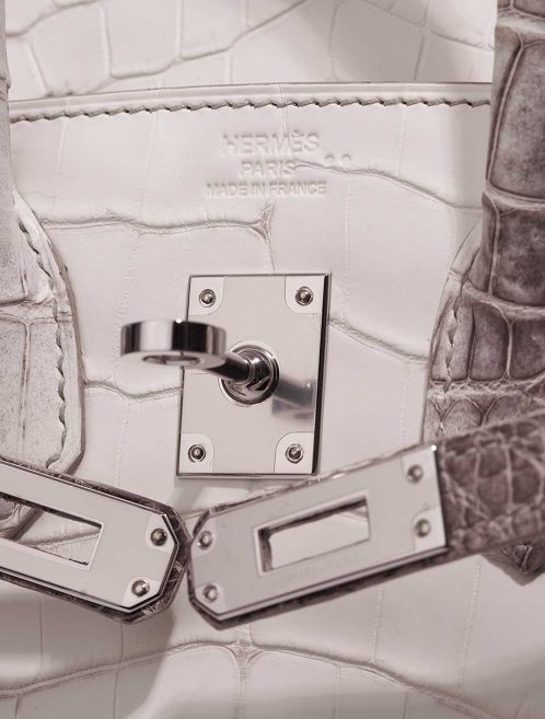 Hermès Birkin Himalaya 25 Niloticus Crocodile White Logo | Sell your designer bag