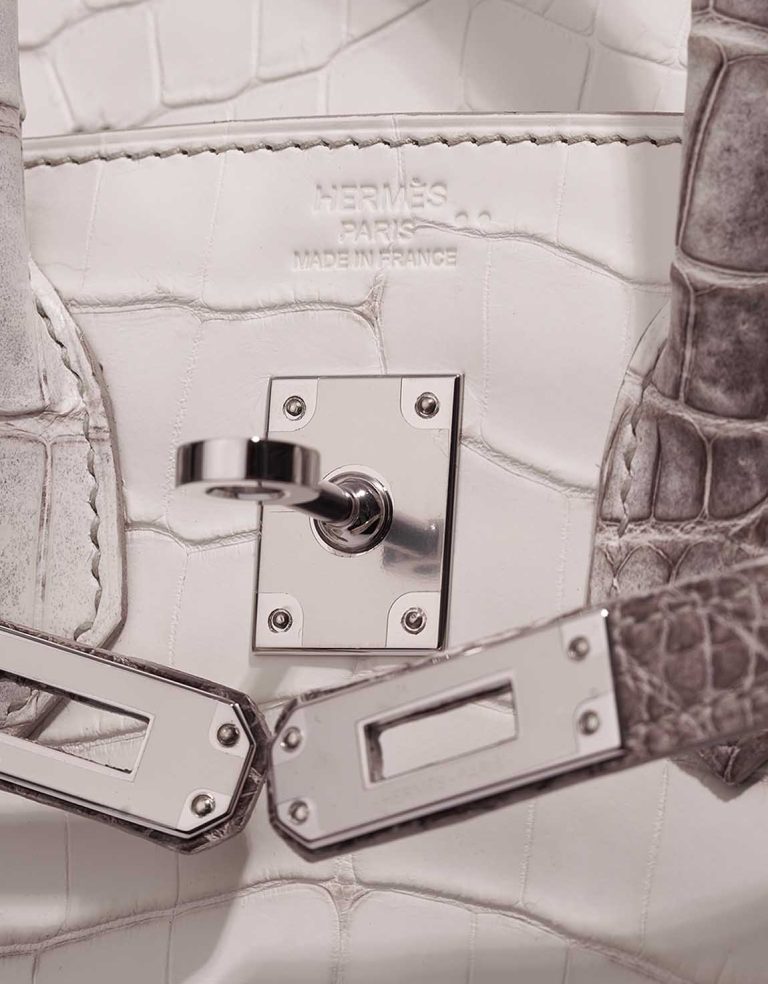 Hermès Birkin Himalaya 25 Niloticus Crocodile White Logo | Sell your designer bag