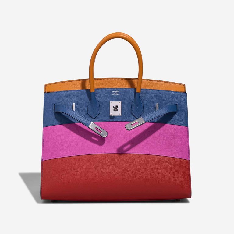 Hermès Birkin Sunset Rainbow 35 Epsom Abricot / Bleu Agate / Magnolia / Rouge Casaque | Sell your designer bag