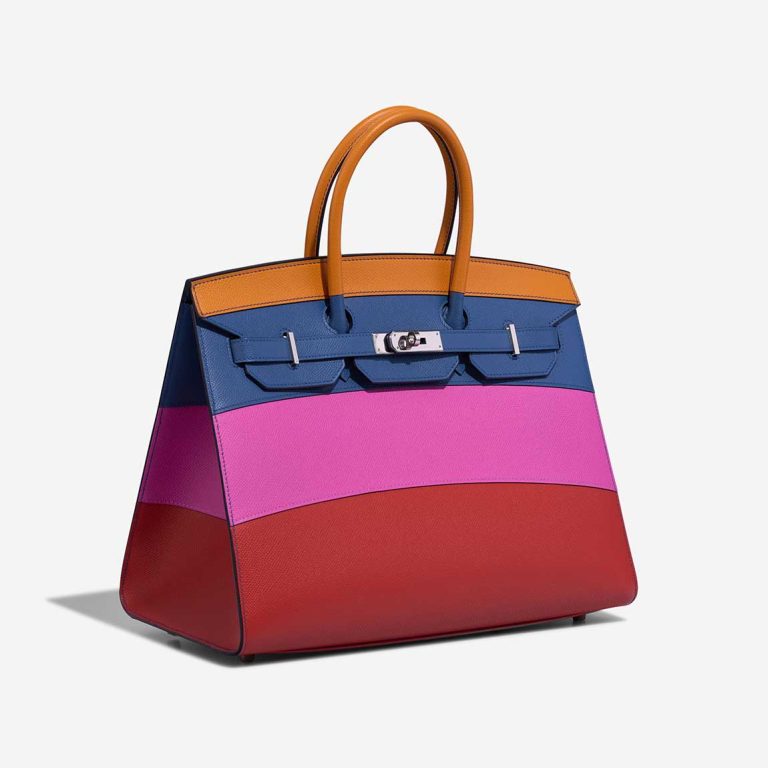 Hermès Birkin Sunset Rainbow 35 Epsom Abricot / Bleu Agate / Magnolia / Rouge Casaque | Sell your designer bag