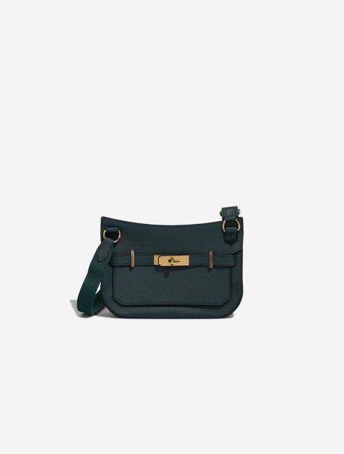 Hermès Jypsière Mini Evercolor Vert Cyprès / Vert Rousseau Front | Sell your designer bag