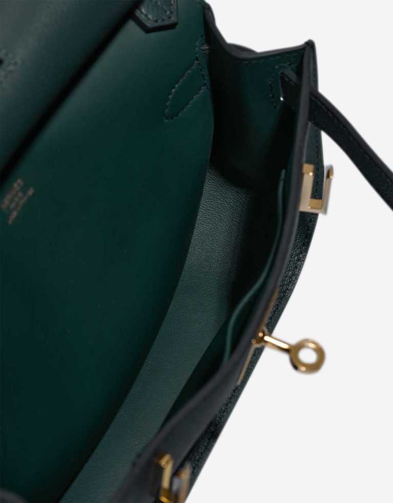 Hermès Jypsière Mini Evercolor Vert Cyprès / Vert Rousseau Inside | Sell your designer bag