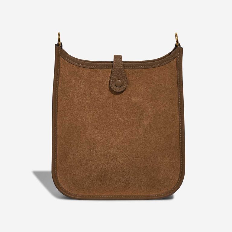 Hermès Evelyne Grizzly 16 Doblis Suede Chamois / Alezan / Gold | Sell your designer bag