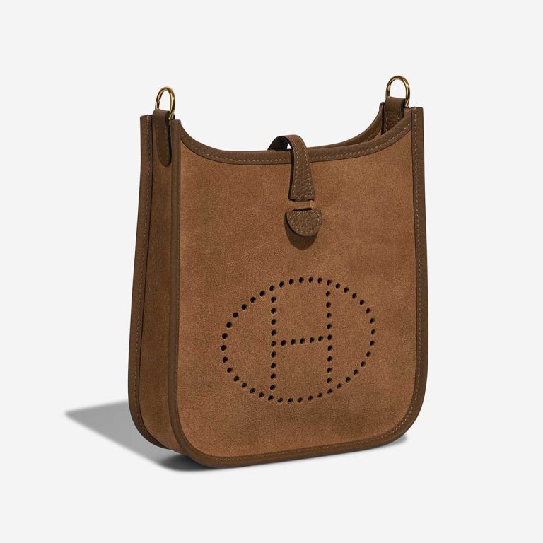Hermès Evelyne Grizzly 16 Doblis Suede Chamois / Alezan / Gold | Sell your designer bag