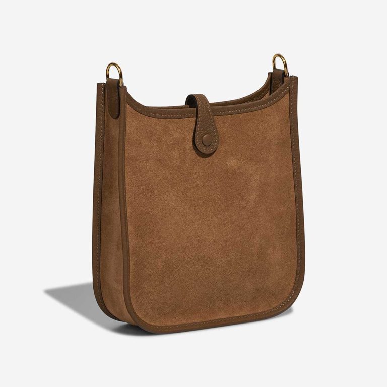 Hermès Evelyne Grizzly 16 Doblis Suede Chamois / Alezan / Gold | Sell your designer bag