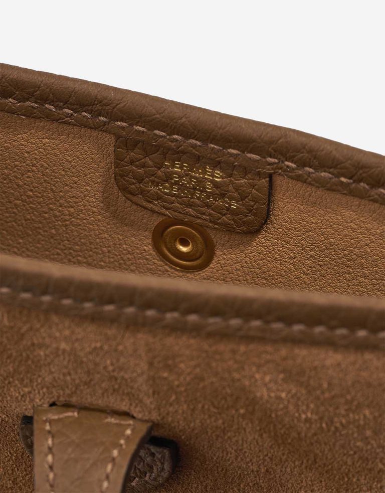 Hermès Evelyne Grizzly 16 Doblis Suede Chamois / Alezan / Gold Logo | Sell your designer bag